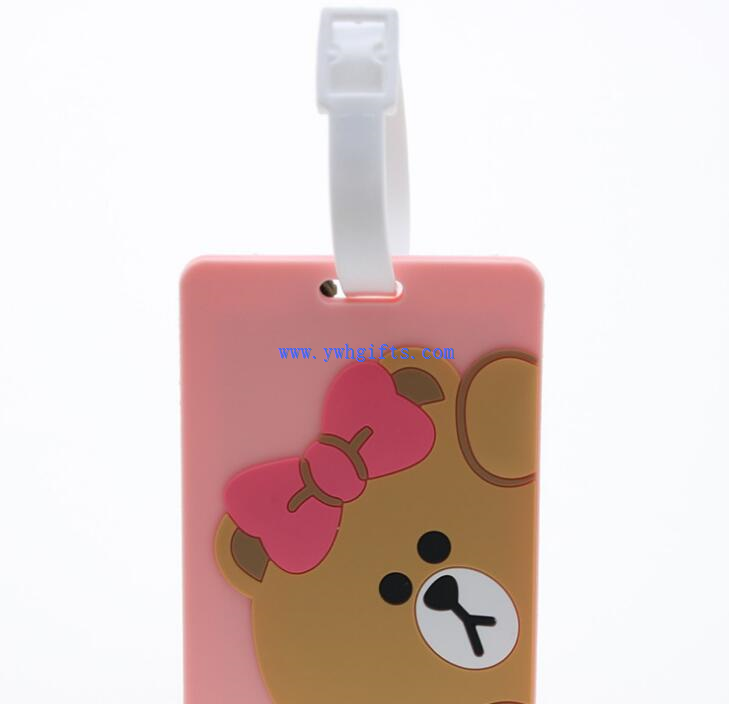 Waterproof 3D Soft PVC Rubber Travel Luggage Tags