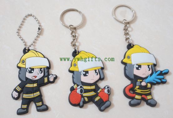 Soft 2D 3D pvc Keyring