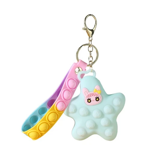 Push Pop It Fidget PVC keychain