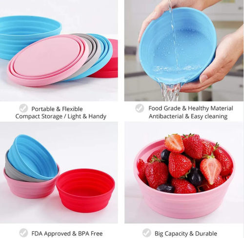 Silicone Collapsible Folding Bowl Silicone Collapsible Folding Bowl