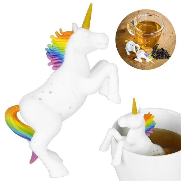 Ne-otrovni jednorog oblik silikonski čaj infuser torba