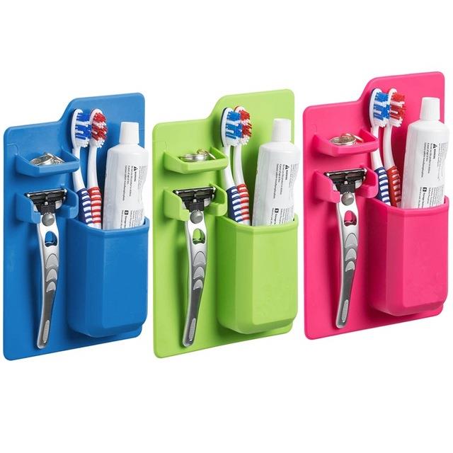 Silicone Mirror Gift Set Toothbrush Holder