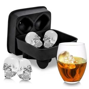 3d Glava lubanje Silikonski led kocka kalup kalup kućni bar