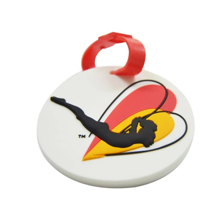 Round Personalized Silicone Baggage Tags For Travel