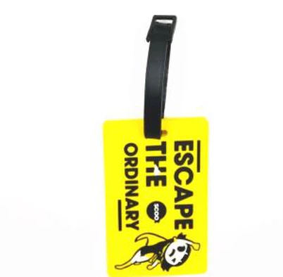3D Ime Logo Pvc gumene prtljage Oznake