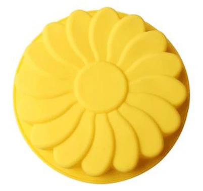 3D silikonski okrugli kalup za tortu sunčanje cvijet pečenje tacna torta kalup