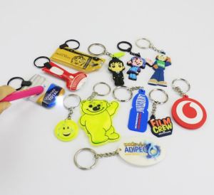 LED privjesak za ključeve Cartoon Pvc mekani privjesak