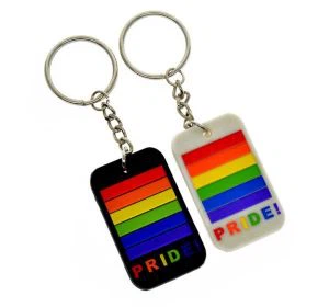 Silikonski duguljasti privjesak za ključeve za gej ponos