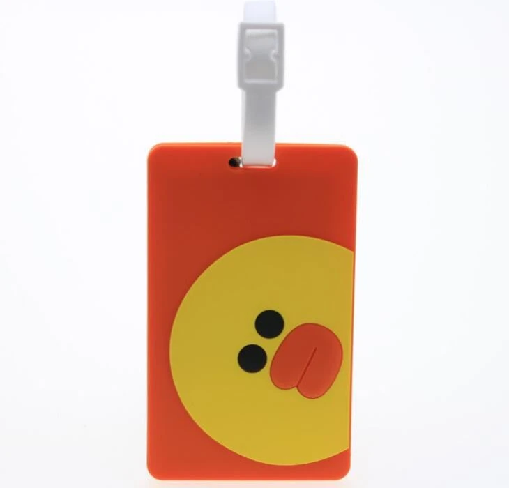 Waterproof 3D Soft PVC Rubber Travel Luggage Tags