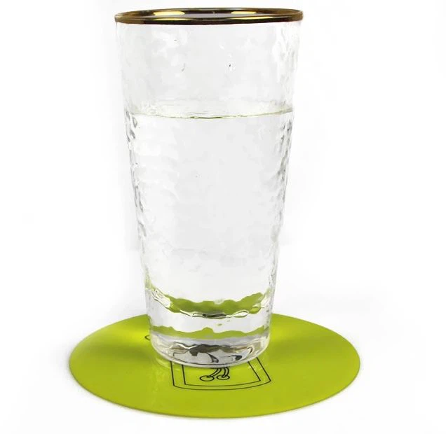 9.5CM Round Shape Insulation Silicone Cup Coaster Mat