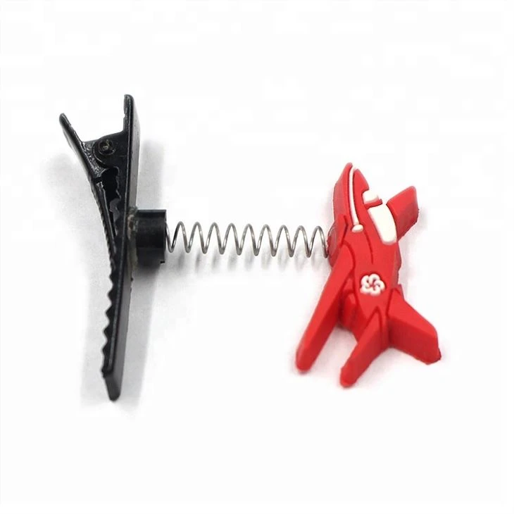 OEM Airplane Hair Grip PVC Hair Clips