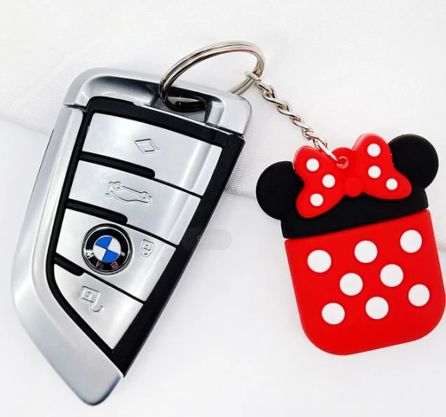 Stereo Effect Pvc Soft Pvc Keychains Keyrings